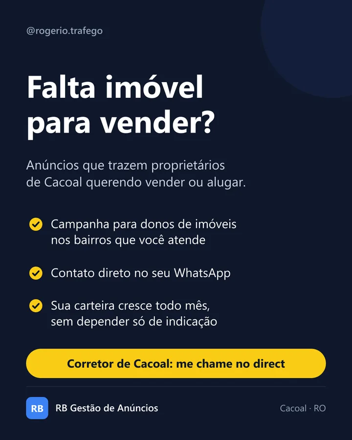 Anúncios que trazem proprietários querendo vender ou alugar